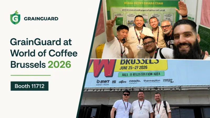 GrainGuard se connecte à la communauté mondiale du café au World of Coffee Brussels 2026