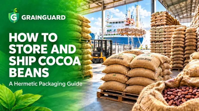Comment stocker et expédier les fèves de cacao Un guide d'emballage hermétique ?