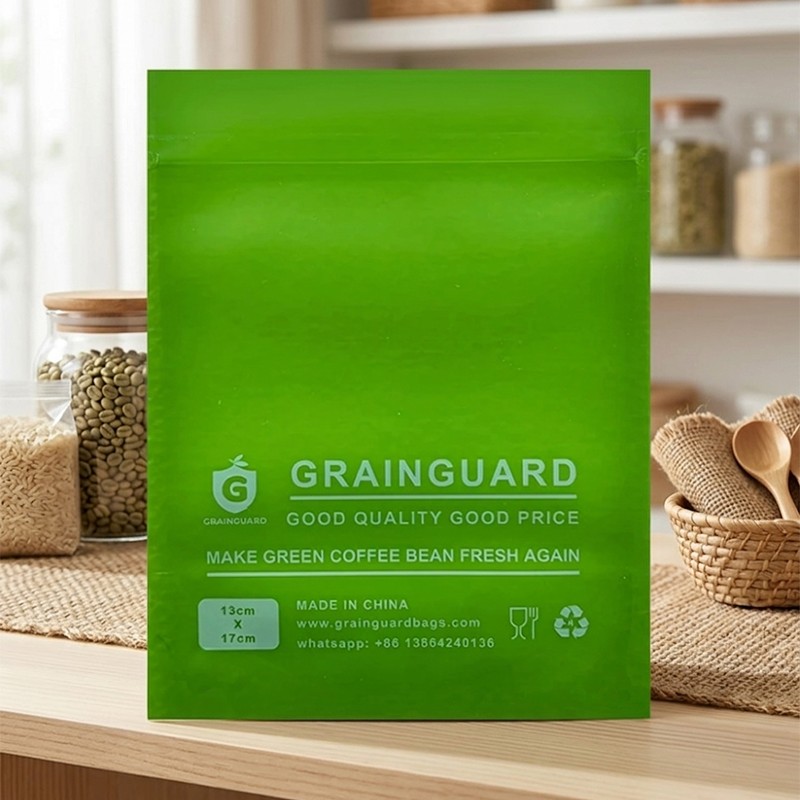Sac d'échantillon hermétique pour grains de café vert
