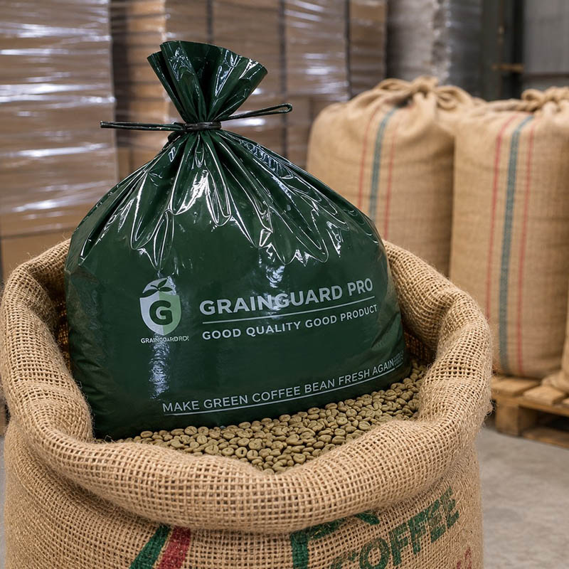 Doublure hermétique en jute pour grains de café