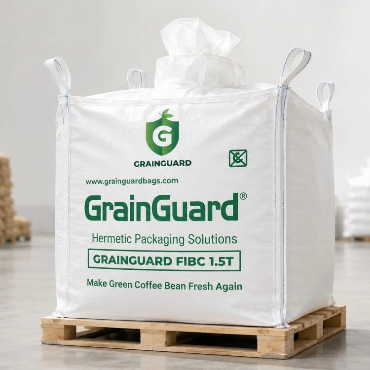 Sac de tonne pour emballage hermétique de grains de café vert