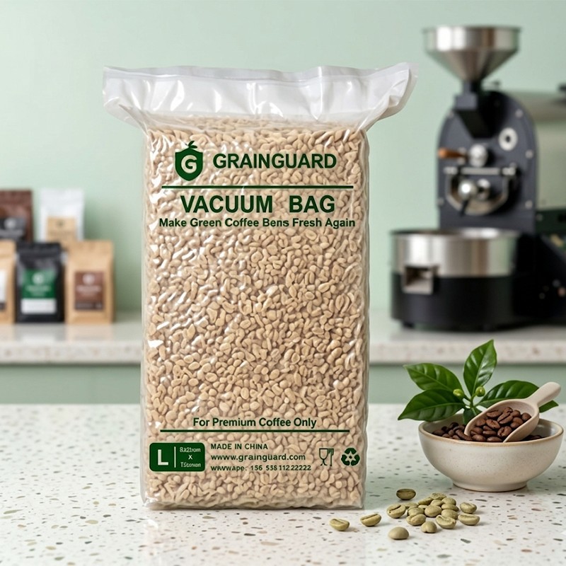 Sac sous vide pour grain de café vert